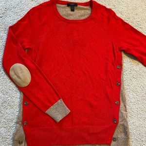 Cashmere Blend Two-tone Sweater by JCrew